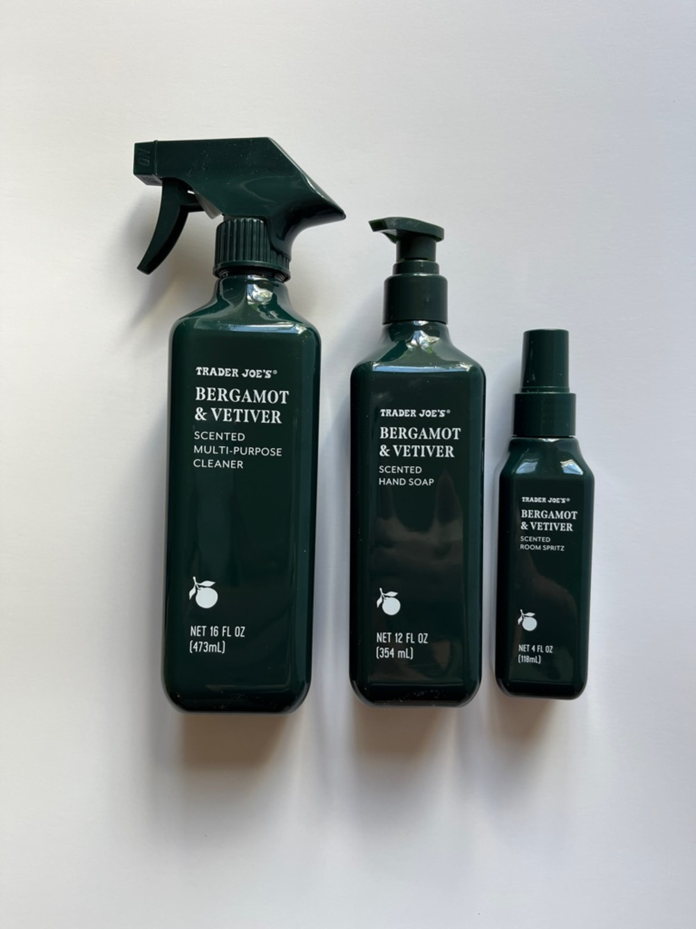Trader Joe's Bergamot & Vetiver Set of 3